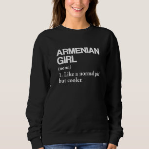 Armeens Meisje Definitie Armeens Vlag Land Lang Trui