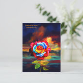 Armeens Roos Briefkaart (Staand voorkant)