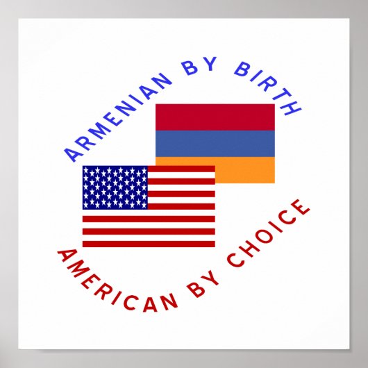 Armeens van geboorte, Amerikaans van keuze Poster (Voorkant)