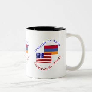 Armeens van geboorte, Amerikaans van keuze Tweekleurige Koffiemok