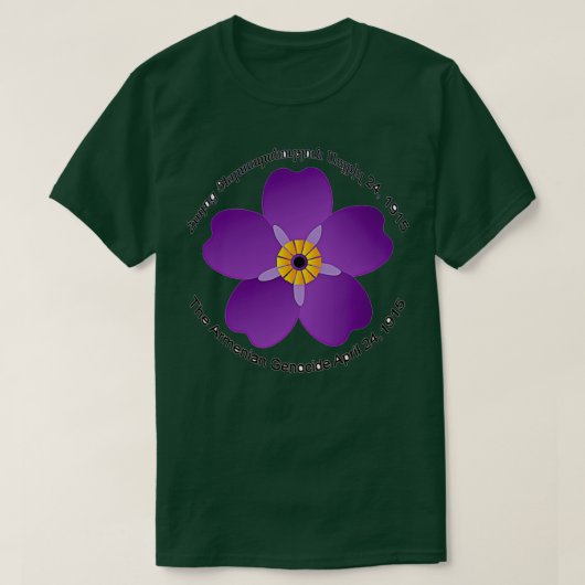 Armeens vergeet me niet FLower T-shirt (Design voorkant)