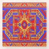 Armeens Volkskunst Glas Onderzetter (Voorkant)