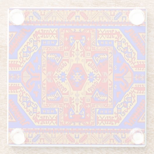 Armeens Volkskunst Glas Onderzetter Glazen Onderzetter (Achterkant)