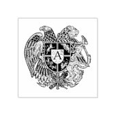 Armeens wapen Monogram Rubberstempel (Afrduk)