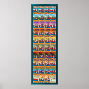 Armeense Alphabet Seasons Poster