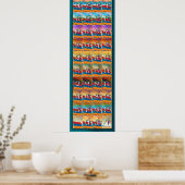 Armeense Alphabet Seasons Poster (Keuken)