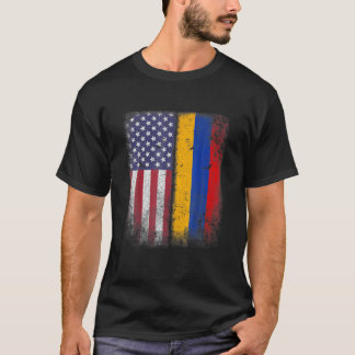Armeense Amerikaanse vlag Armenië Verenigde Staten T-shirt