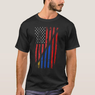 Armeense Amerikaanse vlag Retro Style VS Armenia F T-shirt