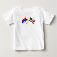 Armeense Amerikaanse vlaggen T-Shirt