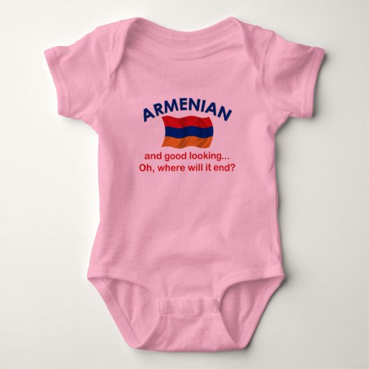 Armeense Baby Creeper met een goede blik Romper (Voorkant)