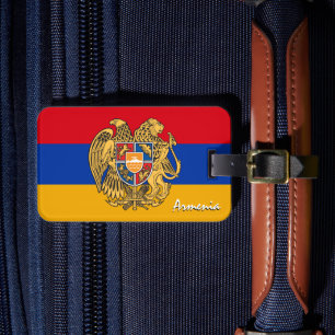 Armeense Bagagelabels, patriottische Armeense vlag Bagagelabel