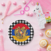 Armeense Bord, buffelplein en Armeense vlag Papieren Bordje (Feest)