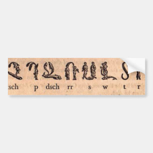 Armeense Bumpersticker Alphabet