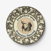 Armeense dansing papieren bordje (Voorkant)