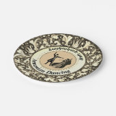 Armeense dansing papieren bordje (Gekanteld)