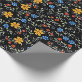 Armeense driekleur bloemen inpakpapier (Hoek)