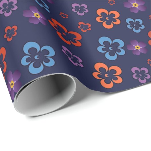 Armeense driekleur harten inpakpapier (Rol Hoek)