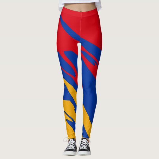 Armeense driekleur Leggings (Voorkant)
