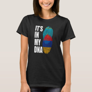 Armeense en Kazachse Mix DNA-werelderfgoedvlag T-shirt