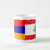 Armeense en Libanese Mok over vlaggenkoffie (Center)