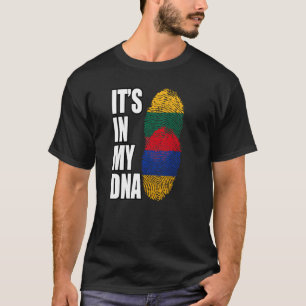 Armeense en Litouwse Mix DNA-vlag T-shirt
