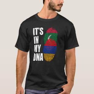 Armeense en Maldivische Mix DNA-vlag T-shirt