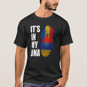Armeense en Moldavische vlag voor het erfgoed van  T-shirt
