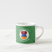 Armeense engel kerst vlag gepersonaliseerd espresso kop (Rechts)