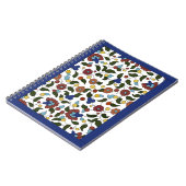 Armeense Floral Print - Navy Blue & White Notitieboek (Linkerzijde)