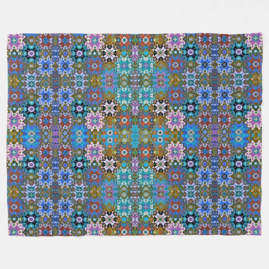 Armeense Folk Art Fleece Blanket (Voorkant (Horizontaal))