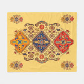 Armeense Folk Art Fleece Blanket (Voorkant (Horizontaal))