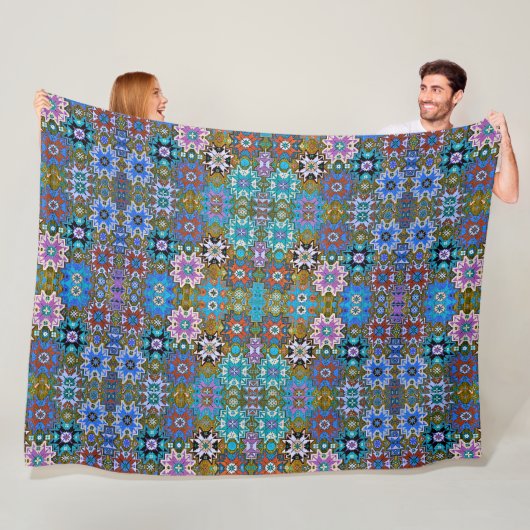 Armeense Folk Art Fleece Blanket Deken (In situ)