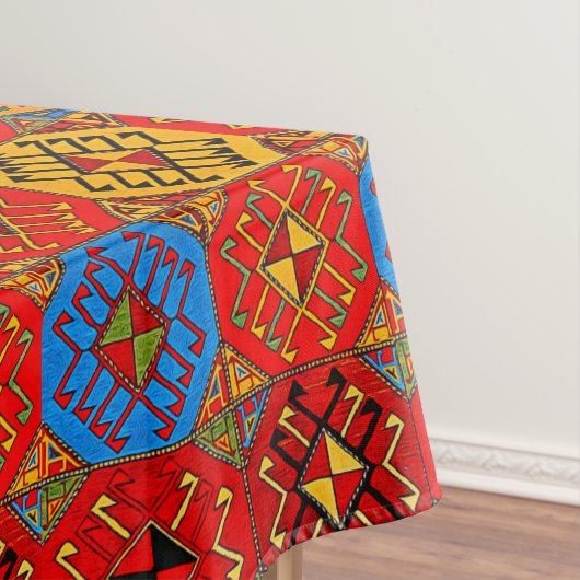 Armeense Folk Custom Cotton Tablecloth, 52 x 70 in Tafelkleed (Voorbeeld)