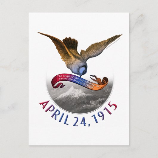 Armeense genocide Herdenking Briefkaart (Voorkant)