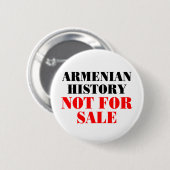 Armeense geschiedenis: Niet te koop Ronde Button 5,7 Cm (Voorkant /achterkant)
