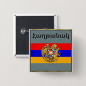 Armeense Gezegde Button (Voorkant /achterkant)