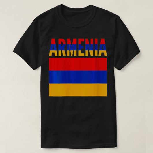 Armeense Gift Armenia: Vlag VNeck1 T-shirt (Design voorkant)