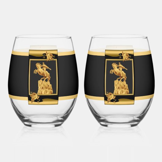 Armeense held Stemless wijnglas Zonder Voet (Voorkant)