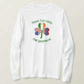 Armeense Ierse Amerikaanse vlaggen Shamrock person T-shirt