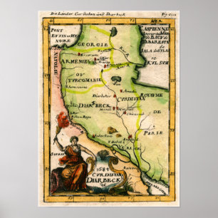 Armeense kaart van 1684 poster