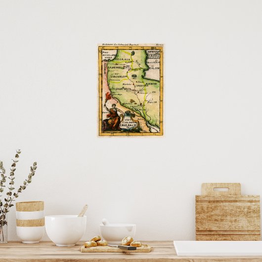 Armeense kaart van 1684 poster (Keuken)