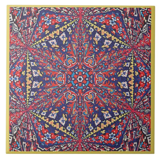 Armeense keramische teile tegeltje (Voorkant)