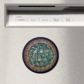 Armeense Keramische Vogels en Bloemen Magnet (Insitu (Vaatwasser))