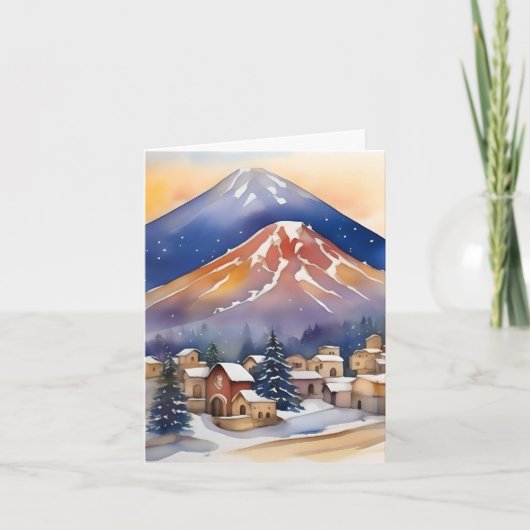 Armeense kerst D - 6 januari - Waterverf Feestdagen Kaart (Voorkant)