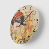 Armeense kerstklok met prettige kerst ronde klok (Hoek)