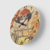 Armeense kerstklok met prettige kerst ronde klok (Hoek)