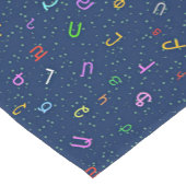 Armeense kleurige alfabet-tabeluitvoerder korte tafelloper (Hoek)