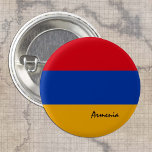 Armeense knop, patriottische Armeense vlag mode Ronde Button 3,2 Cm<br><div class="desc">Buttonnen: Armeense en Armeense vlag - houd van mijn land,  reizen,  vakantie,  nationale patriotten/sportfans</div>