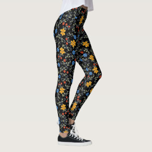 Armeense Leggings Tricolor Flowers