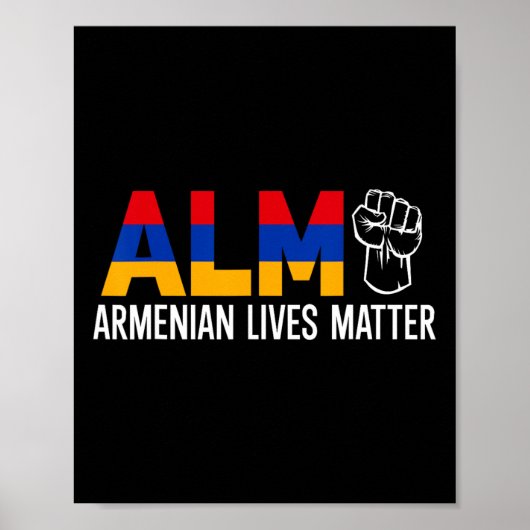 Armeense Levens Probleem Teken Trotse Geschenken P Poster (Voorkant)